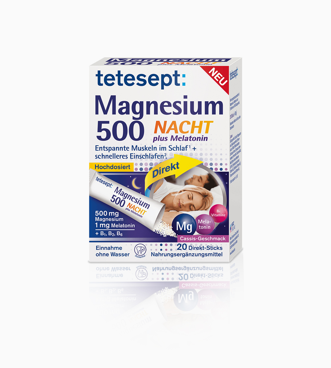 2 ساشه منیزیم و ملاتونین شبانه تتسپت