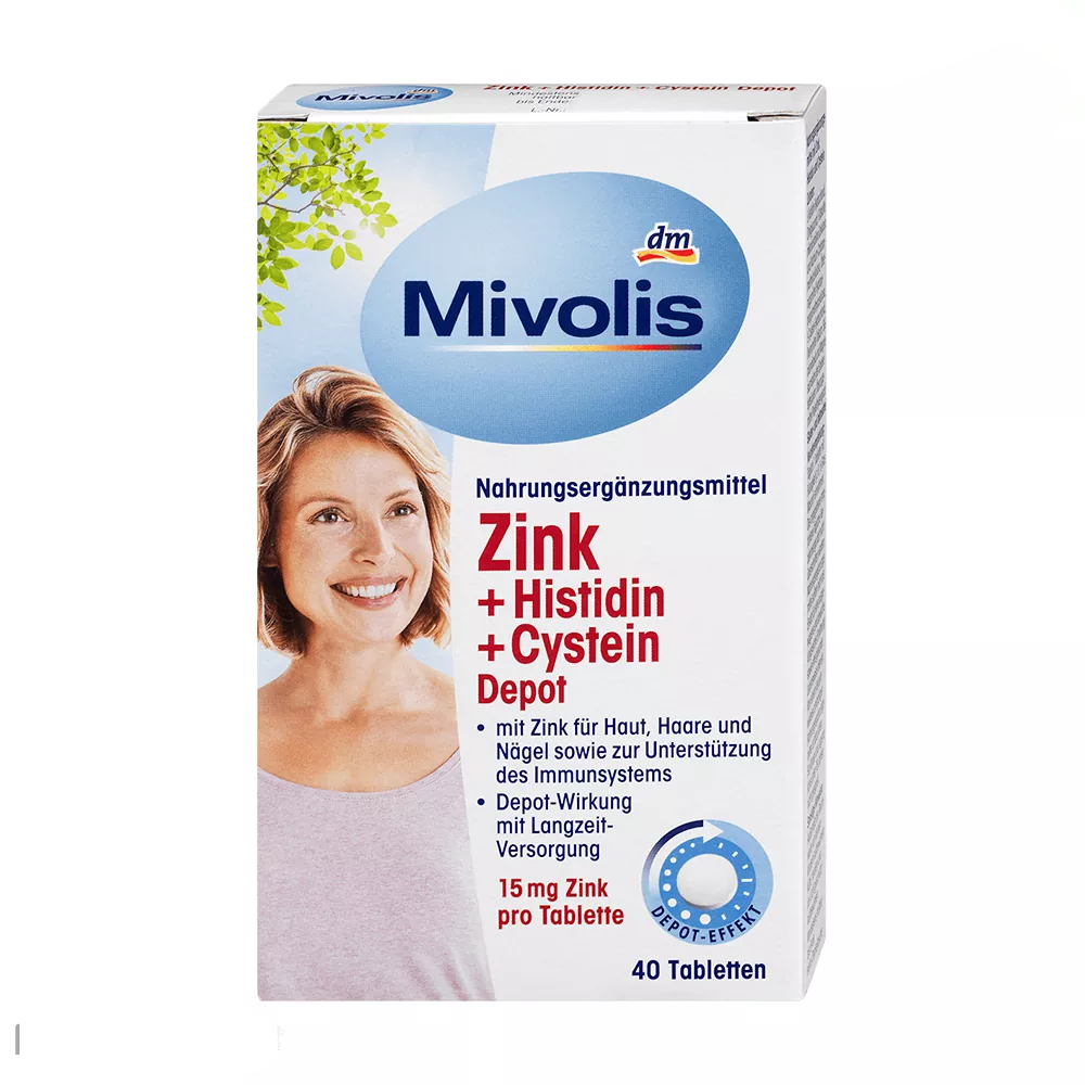 Zink-Histidin-Cystein-mivolis-2 قرص زینک هیستیدین سیستئین میولیس